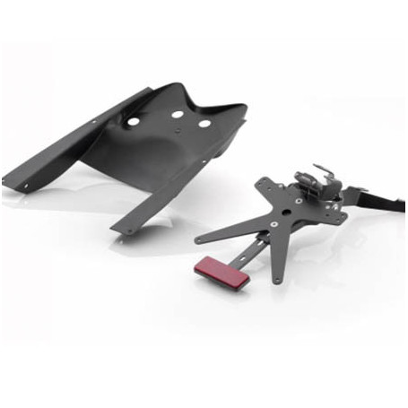 Support de Plaque Réglable "Fox" Rizoma avec éclairage a led pour Yamaha T-Max 08-