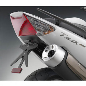 Portatarga regolabile "FOX" Rizoma con luce targa led  per Yamaha T-Max 08-