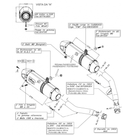 Muffler Leovince LV One EVO II Street legal Slip-on Steel Inox for Yamaha FJR 1300 i.e. 01-13