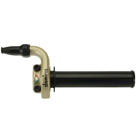 Domino SBK KRR 03 two wires throttle control, stroke 28mm/73° or 36mm/ 94°, gold color, no grips