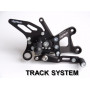 Lightech Adjustable Rear Sets Black for Aprilia RSV4, Fixed footrest