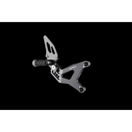 Kit commandes reculees Lightech avec repose pied fixe pour MV Agusta Brutale , F4