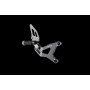 Gruppo pedane complete regolabili Lightech In Ergal nere per MV Agusta Brutale , F4
