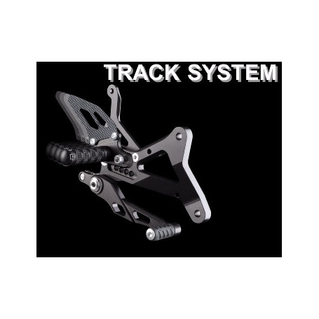 Kit commandes reculees Lightech avec repose pied fixe pour Yamaha R1 09-