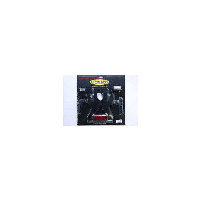 Support de plaque reglabe Lightech avec éclairage led et catadioptre, pour Suzuki GSX-R 1000 09-10