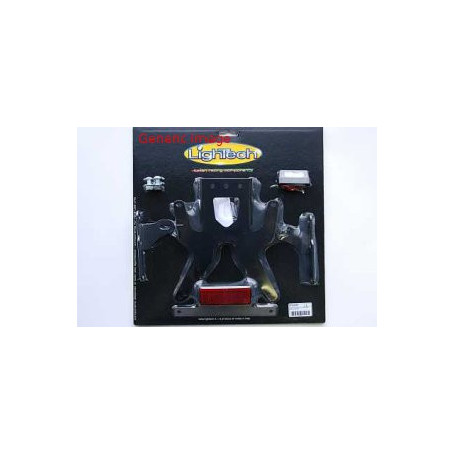 Lightech adjustable license plate brackets with retroreflec and rear light for Yamaha R1 09-