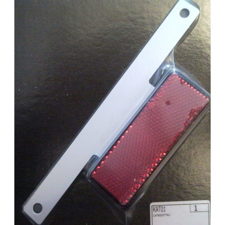 Retroreflector whit support bracket for moto and maxiscooter
