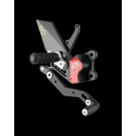 Grupo estriberas completo regulables Lightech Track System In Er… | MotoGM