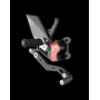 Kit commandes reculees Lightech Track System avec repose pied fixe pour Suzuki GSX-R 600/750 11-