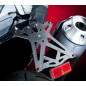 Kennzeichenhalter Lightech verstellbar mit Licht Kennzeichen led omolog. und catadiottro für Yamaha T-MAX 530 12-