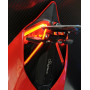 Lightech adjustable license plate brackets with retroreflector and rear light for Ducati 1199 Panigale