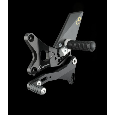 Kit commandes reculees Lightech TRACK System avec repose pied fixe pour Kawasaki ZX10-R 11-13