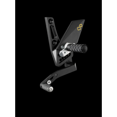 Kit commandes reculees Lightech TRACK System avec repose pied fixe pour Triumph Speed Triple 1050 /1050 R
