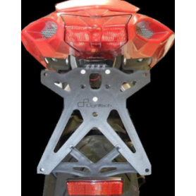 Kennzeichenhalter Lightech verstellbar c Licht Kennzeichen led omolog. u… | MotoGM
