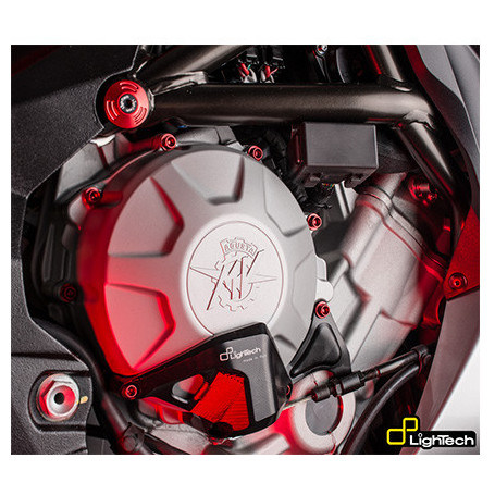 Protection embrayage en ergal noire Lightech, droite pour MV Agusta F3 800 13-