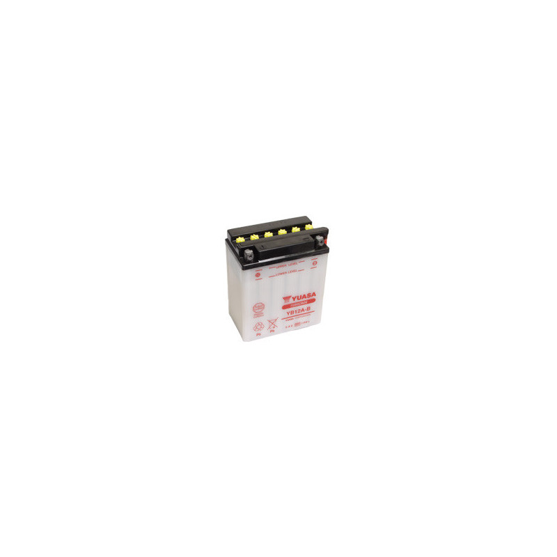 Yuasa Battery YB12A-B 12 A, Left polarity