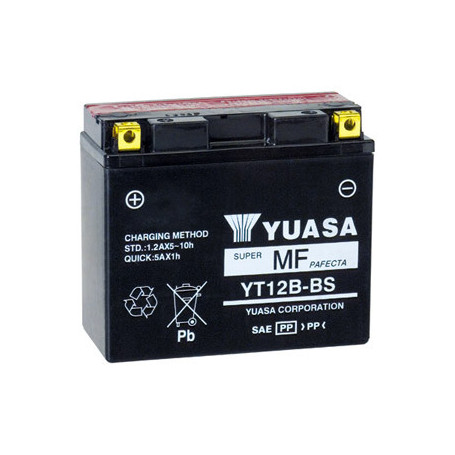 Yuasa Battery YT12B-BS  10A, Left polarity | MotoGM