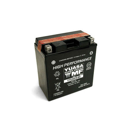 Yuasa Battery YTX20CH-BS 18A, Left polarity | MotoGM