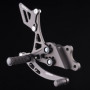 Gruppo pedane complete regolabili Lightech In Ergal nere per Suzuki GSX-R 600/750 06-09