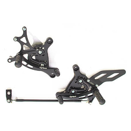 Kit commandes reculees Lightech avec repose pied fixe pour Triumph Speed Triple 955 00-04