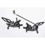 Kit commandes reculees Lightech avec repose pied fixe pour Yamaha R6 03-05