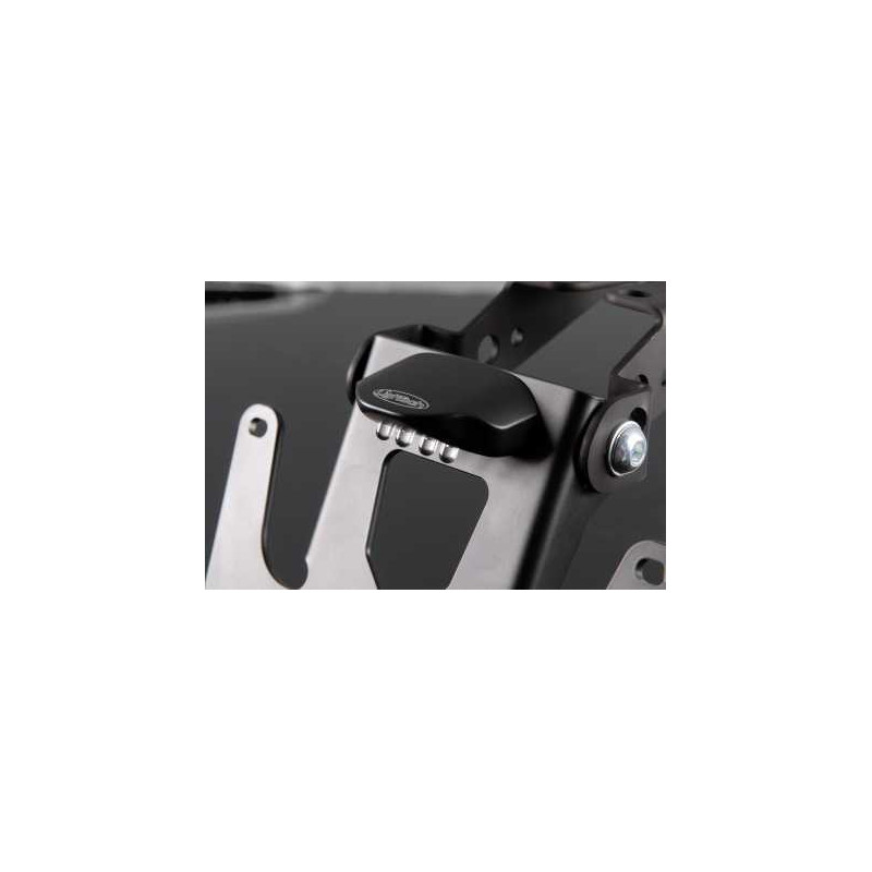 Luz matrícula Lightech PTLA2 Led homologado in aluminio nera para moto y scooter