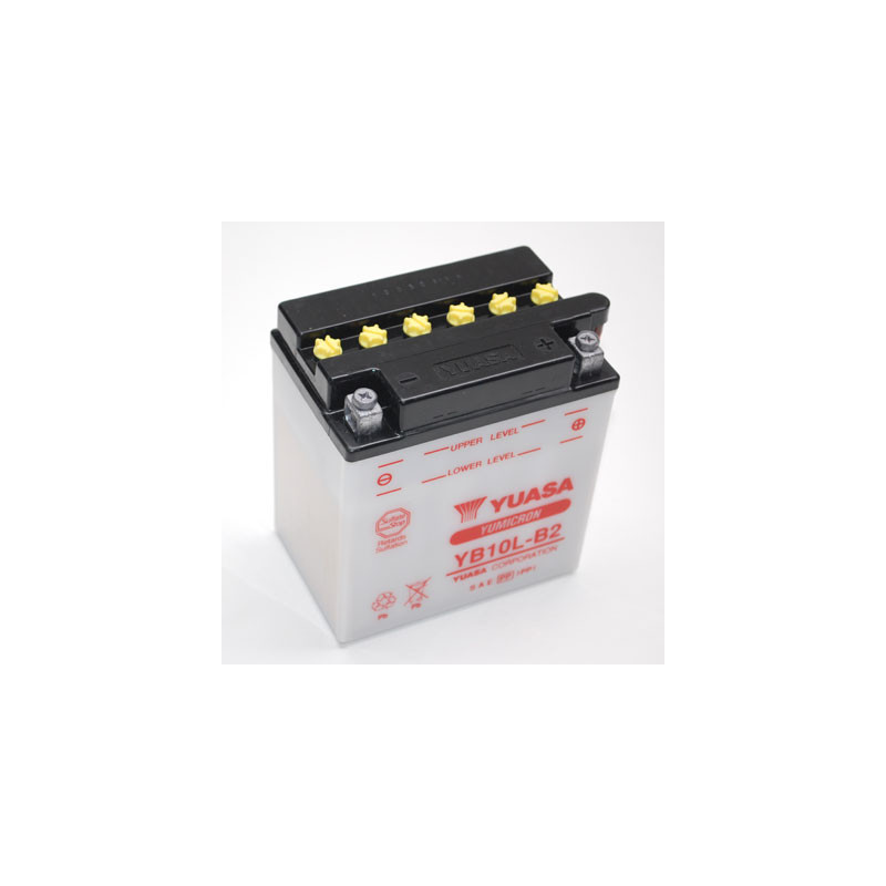 Yuasa Battery YB10L-B2 11 A, Right polarity for Suzuki GS 500 01-, GSX 600 F 88-98