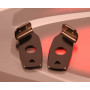 Supports for original Aprilia/BMW indicators lights for licence plate Evotech