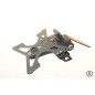 Portamatrículas regulable negro Evotech para Aprilia Shiver 750 07-14