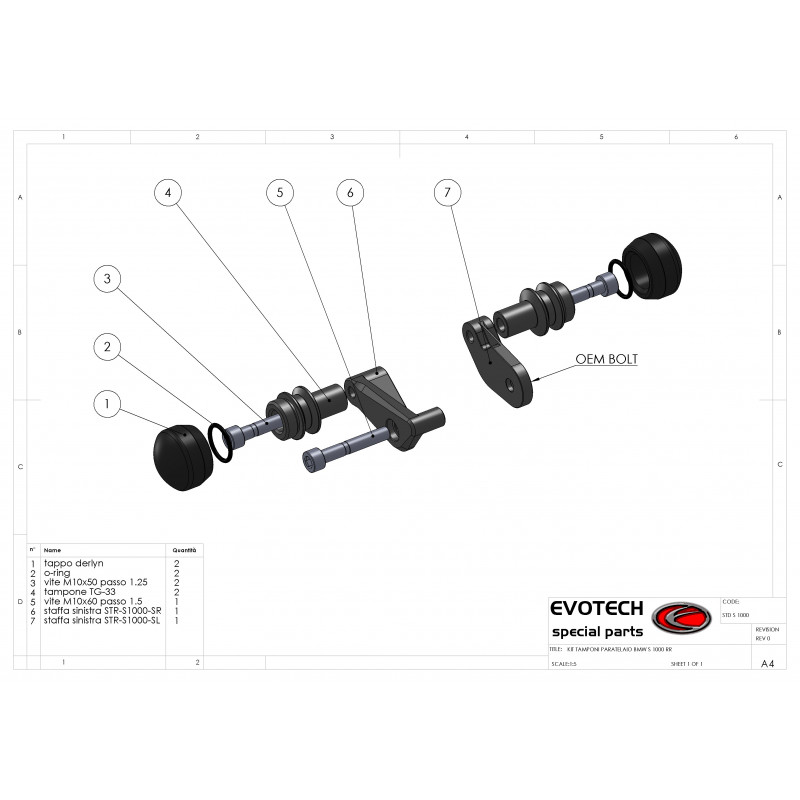 Sturzbügel Evotech Street Defender für BMW S 1000 RR