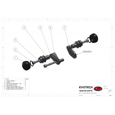 Protection Carenage Evotech Street Defender pour BMW S 1000 RR