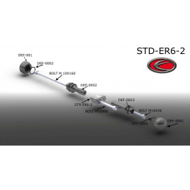 Protector de chasis Evotech Street Defender para Kawasaki ER-6N … | MotoGM