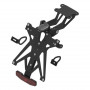 Lightech adjustable license plate brackets with retroreflector and rear light whit hole for Yamaha MT-07