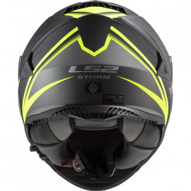 Helm Motorrad LS2 FF800 Storm schwarz matt gelb fluo