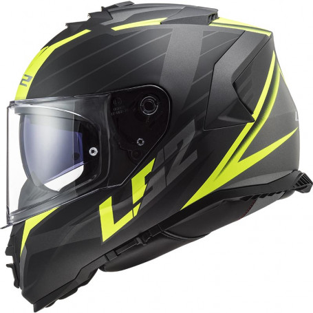 CASQUE MOTÒ LS2 FF800 STORM MAT noire jaune
