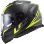 Helm Motorrad LS2 FF800 Storm schwarz matt gelb fluo