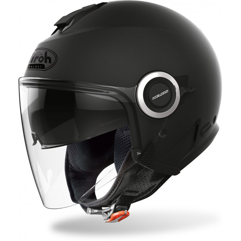 Casco jet airoh helios negro opaco