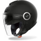 Casco jet airoh helios negro opaco