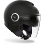 casco jet airoh helios nero opaco