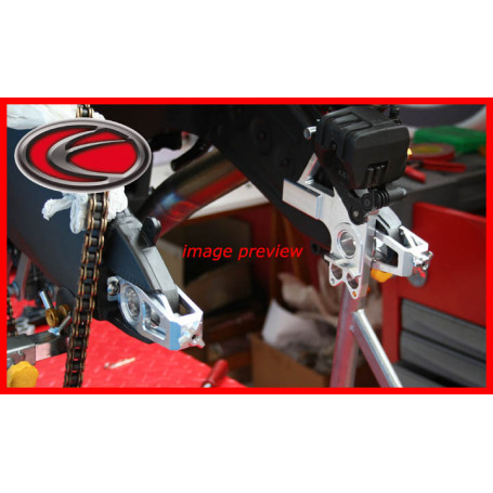 Kit tendicatena con smontaggio rapido ruota Evotech per Kawasaki ZX-6R 09-10