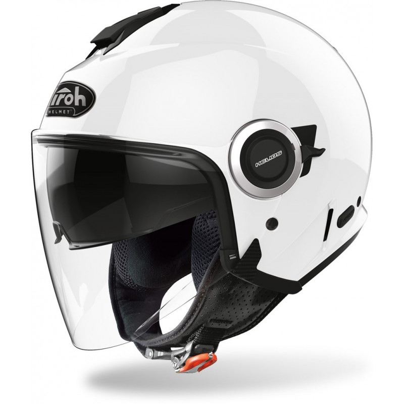 casque jet airoh helios Blanc brillant casque jet airoh helios Blanc brillant