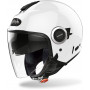 casque jet airoh helios Blanc brillant
