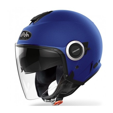 casco jet airoh helios blu opaco