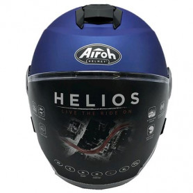 Casco jet airoh helios azul opaco