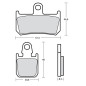 Pastillas de freno Brembo Racing Z04 para Yamaha R1 07- (2 pares para 1 disco) M518Z04
