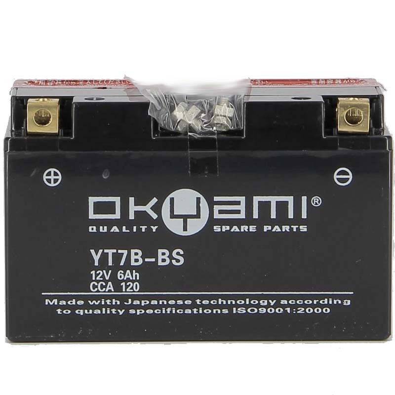 Batterie Okyami YT7B-BS Ducati Panigale 899-1199,Triumph Daytona 675, Yamaha Cygnus 125, Xcenter 125-150,Majesty 250 96-06 Batterie Okyami YT7B-BS Ducati Panigale 899-1199,Triumph Daytona 675, Yamaha Cygnus 125, Xcenter 125-150,Majesty 250 96-06