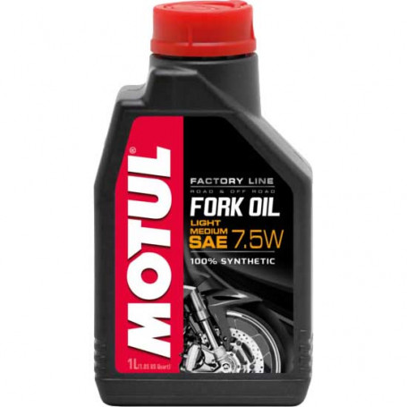 Huile de fourches moto 7,5W Motul Factory Line Synthetic 1 lt