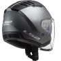 Casque jet LS2 copter mat titane