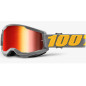Máscara cross enduro MX 100% Strata 2 izipizi lente espejo rojo