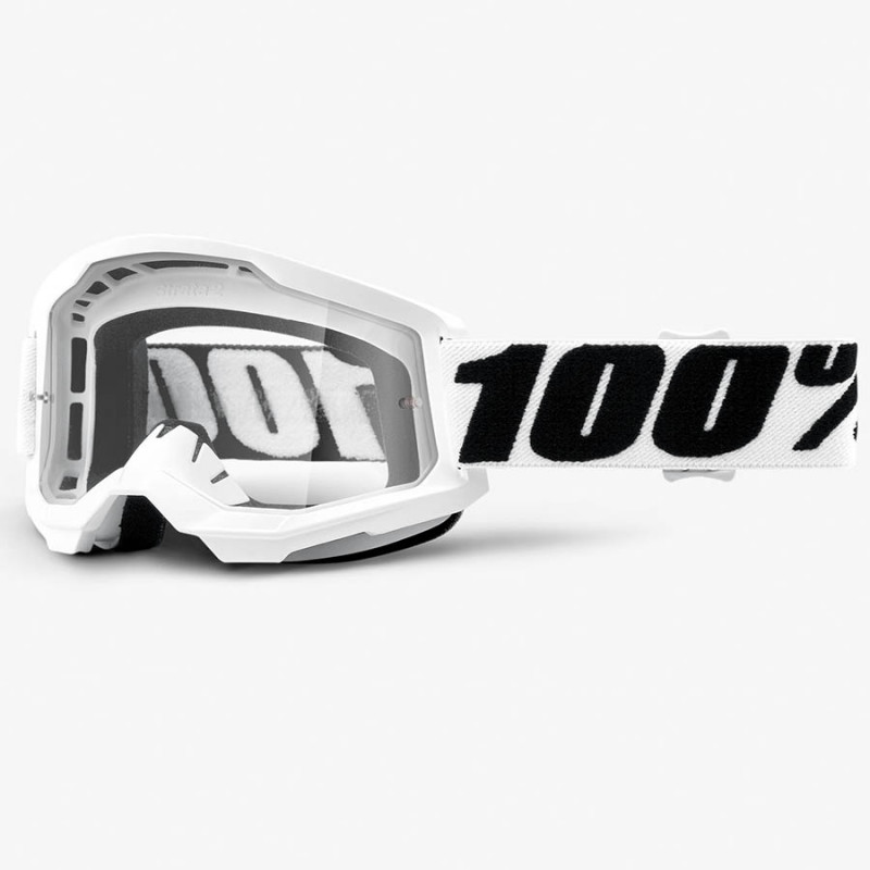 Cross-\/Enduro-Maske MX 100% Strata 2 everest lente transparent